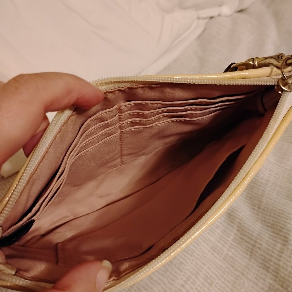 Coach Signature Ashley Leather Wristlet - Picture 10 of 10